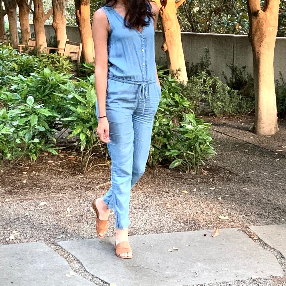 Chambray jumpsuit